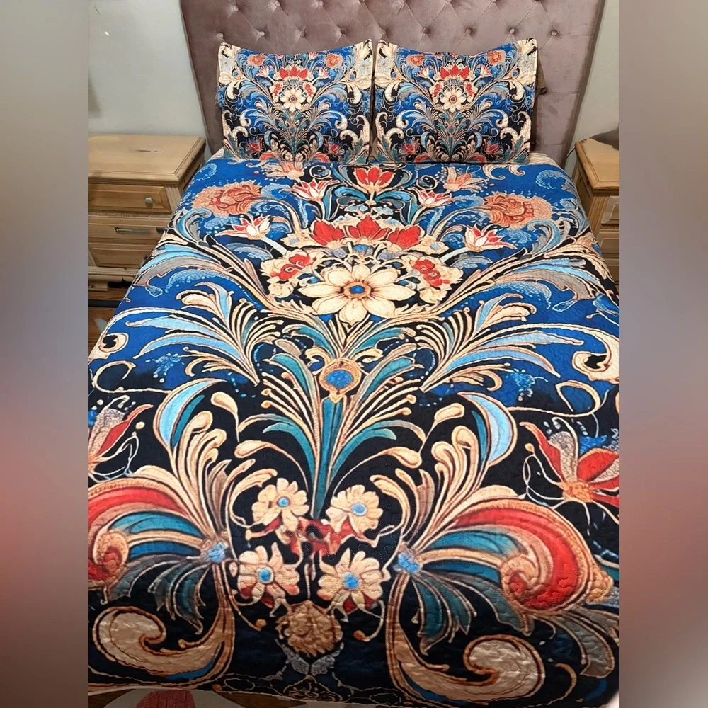 Elegant Floral Bedding Set - Picture 6 of 6